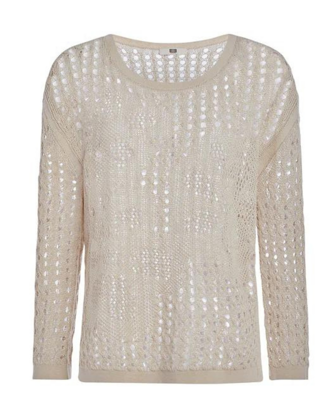 Sea Campion Pullover Linen Mesh Knit Top