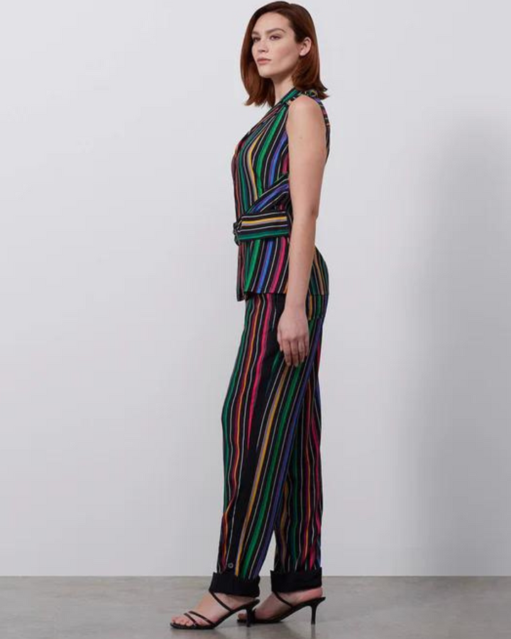 Parade Colorful Placed Pinstripe Blouse