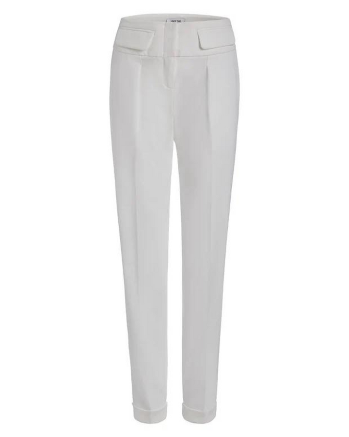 Finesse-Wht Flap-Pocket, Double-Weave Pants