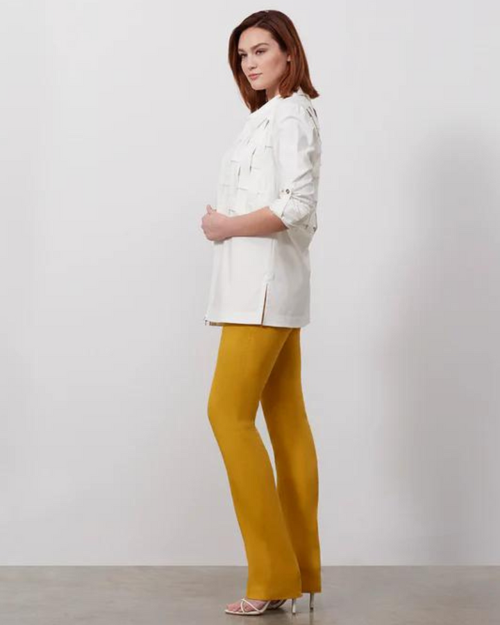 Palisade White Stretch Sateen Blouse